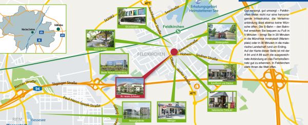 Umgebungsplan - Eigentumswohnungen in Feldkirchen