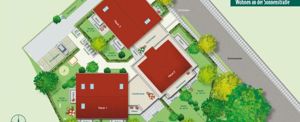 Freiflächenplan - Eigentumswohnungen in Feldkirchen