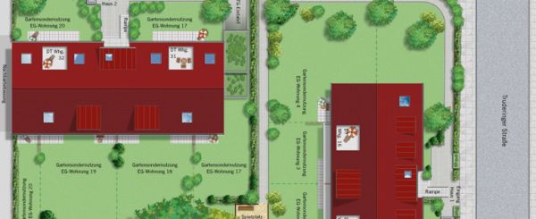 Freiflächenplan - Eigentumswohnungen in München Berg am Laim